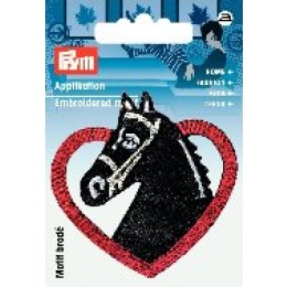 Applikation Pferdekopf mit Herz